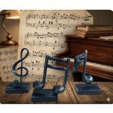 10cm-20cmlik ebatlarda kırılmaz polyester,nota desenli biblo a-1092b