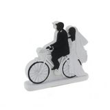 10Cm Gelin Damat Biblo Bisiklette 1 Adet