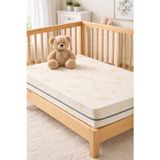 10Cm Süngerli Bebek Çocuk Beşik Yatağı Aloe 60x120 Yıkanabilir Kılıflı Park Yatak Oyun Parkı