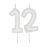 10(Değişiklik Yapilir) Yaş Parlak Inci Beyazi Şik Mum 12 Cm, 41110001110150