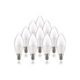 10en 5-7 Watt Buji Mum LED Ampul E14 Ince Duylu 10 Adet Beyaz