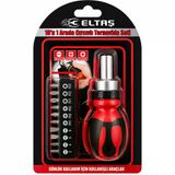 10In1 Silikon Sap - Cr-V Cırcırlı Tornavida Bits Seti Ph1-Ph2-Ph-3 - Pz1-Pz2-Pz3 Manyetik Uç Tutucu