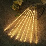 10'Lu 45 Cm Plastik Meteor Led Usb 2M Kablo Sarı Renk Ağaç Işığı – Renk Değiştiren Asmalı Dekoratif Bahçe Ve Dış Mekan Aydınlatması (5690)