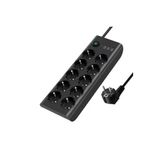 10’Lu Akım Korumalı Priz 3680W | 3 Usb-A + 1 Usb-C Girişli Çoklu Grup Priz | Anahtarlı 2 Metre Uzatma Kablosu | Çocuk Korumalı Çoklu Priz Si