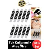 10'lu Alın Şerit Termometre Esnek Kullanımlık Su Süt Isı Ateş Vücut Bebek Çocuk Sıcaklık Ölçer