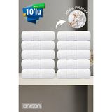 10'lu Greek Beyaz Banyo Havlusu - 70x140 Cm, 490 Gr, %100pamuk, Spa Ve Otel Havlusu - 70 x 140 cm