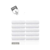 10'lu Greek El Havlusu - 50x90 Cm, 225gr, %100 Pamuk, Spa Ve Otel Havlusu Beyaz
