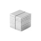10'Lu Güçlü Neodyum Blok Mıknatıs, 30X10x2 Mm Boyutunda
