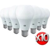 10'lu LED Ampul 9W Gün Işığı E27 (4000K 220-240V) - Altın