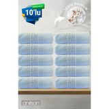 10'lu Mavi Greek Beyaz Banyo Havlusu - 70x140 Cm, 490 Gr, %100pamuk, Spa Ve Otel Havlusu - 70 x 140 cm