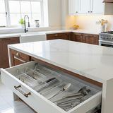10'lu Modüler Set Mutfak Çekmece Içi Düzenleyici Çatal Kaşık Bıçak Organizeri Kristal - 10'lu SET
