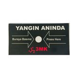 10Lu Paket 3Mk Yangın İhbar Butonu Yedek Camı , Buton Camı