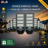 10'Lu Paket Dls 400W Güneş Enerjili Solar Sokak Lambası Hareket Sensörlü Led Bahçe Aydınlatması