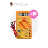 10'Lu Paket Dt830d Dijital Multimetre - Okul Ve Sınıflar İçin Meb Uyumlu