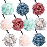 10'lu Paket Kabağı Banyo Sünger Luffa, Eksfoliye Edici Duş Puf Topları Kadınlar, Erkekler, Scrubber Temizleme Kabağı Banyo Aksesuarları