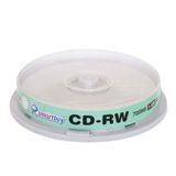 10'lu Paket Smartbuy CD-RW 1-12X 700 MB/80 Dakika Yüksek Hızlı Markalı Logo Yeniden Yazılabilir Boş Veri Ortam Diski
