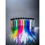 10’lu Sedefli Pigment Tozu Seti - Epoksi Reçine, Mum, Sabun, Taş Tozu, Vernik ve Makyaj İçin Yoğun Renk Efektli Pigment
