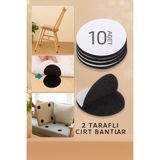 10'lu Set Bant Arkası Yapışkanlı Askı Bandı Minder Halı Tablo Duvar Süsleri Sabitleme Bandı