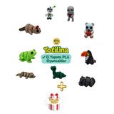 10'lu set iskelet ayı tukan kuşu gergedan dinozor köpek kurbağa