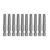 (10'lu SET) Mıknatıslı Torx T30 Bits Uç 75 mm Set Kutulu Manyetik 1/4 Matkap Ucu Tork 7.5 cm Uzunluk