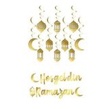 10'lu Tavan Süs ve Hoşgeldin Ramazan Bannner Ramazan Ayı Süsleme Seti-