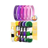 10lu Tera Set 5+15+25+35+45 Kg + 5li Pilates Direnç Bandı Barfiks Lastiği Loop Band Pembe Ton Çok Renkli