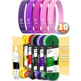 10lu TERA SET 5+15+25+35+45 KG + 5Li Pilates Direnç Bandı Barfiks Lastiği Loop Band Pembe Ton