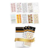 10'lu Tırnak Dövmesi Seti -6, Tırnak Sticker Seti, Nail Art, Tattoo ART-584