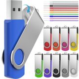 10'lu USB Bellek Paketi 512 MB Memory Stick Katlanabilir Flash Sürücü Küçük Kapasiteli 512 MB Memory Stick Renkli 10 Parça Bilek Halatlı Güzel Mor USB Flash Sürücü FEBNISCTE'den Pendrive