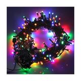 10M 100 LED Boncuk Lamba Rgb Işık Siyah Kablo - Renkli