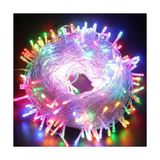 10M 60 LED Rgb 2 Kademeli Şeffaf Kablo Pilli - Renkli
