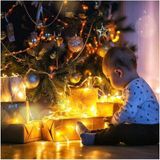 10M Boncuk Lamba Gün Işığı 8 Fonksiyon 100 LED Fişli Balkon Bahçe Ev Ofis Iç Mekan Dekoratif LED - 10 m - 3000K - Günışığ