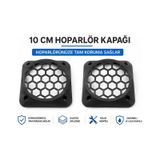 10m Hoparlör Kapağı - Plastik Kaliteli Midrange Hoparlör Kapak 10 Cm - 2 Adet