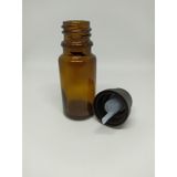 10Ml Cam Amber Şişe İçten Damlalıklı Kapak (10 Adet)