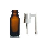 10ML Kahverengi Ağız Spreyi Başlıklı Cam Şişe, Ağız Spreyi Şiesi, Cam Şişe, 24 Adet, Medikal Şişe