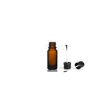 10Ml Kahverengi Cam Şişe Fırça Kapaklı, 24 Adet, Ecza Şişesi, Kozmetik Şişe, Yapıştırıcı Şişesi, Yağ