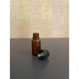 10ML Kahvrengi Şişe, Içten Damlalıklı Kapak,12 Adet Siyah Damlatmalı Kapak, Esans Şişesi, Boş Şişe, Aroma Şişesi