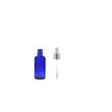 10Ml Mavi Cam Damlalıklı Şişe, Gümüş Kapak Beyaz Emzik,12 Adet, Ecza Şişesi, Damlalıklı Şişe, Propolis Şişesi, Damlatmalı Şişe, Saç