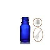 10ML Mavi Cam Içten Damlalıklı Şişe Beyaz Kapak, 24 Adet, Damlalıklı Şişe, Damlatmalı Şişe