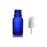 10ML Mavi Cam Serum Pompalı Şişe, 12 Adet, Pompalı Şişe, Medikal Şişe, Cam Şişe,