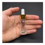 10Ml Şeffaf Cam Damlalıklı Şişe , Gold Metalik Kapak , 10 Cc Saydam Cam Damlalıklı Şişe x 6 Adet