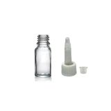 10ML Şeffaf Cam Şişe Getamisin Kapak, 12 Adet, Plastik Üstten Damlalıklı Şişe, Damlatmalı Şişe, Damlatıcı Şişe