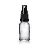 10ml şeffaf cam, siyah sprey başlıklı şişe, 12 adet, cam şişe, sprey şişesi, ecza şişesi, dropper şişe, medikal şişe