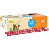 10MM Kırmızı Plastik Spiral Seti, 100 Adet, Dayanıklı ve Çok Amaçlı Kullanım - Seçenek 1 - Ahşap - Bej - Siyah