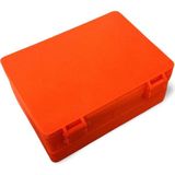 10TECH Çok Amaçlı Dayanıklı Petg Saklama Kutusu Organizer – Takı, Makyaj, Para, Hobi Malzemeleri Için - Kırmızı - 195x130x50