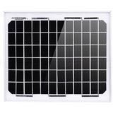 10W 12V Güneş Paneli Alüminyum Çerçeve Pil Şarj Cihazı Ev Şebekeden Karavan Tekne Kulübesi Araba Karavan Kamp Balıkçılık Avcılık Taşınabilir Güç