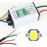 10w Beyaz Power Led Çip 10 Watt Projektör Ledi +led Driver Seti Cob Led