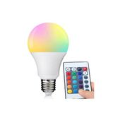 10W Parlak Rgb Led Akıllı Ampul | Kumandalı Renk Değiştiren Dekoratif Lamba (1100 Lümen)