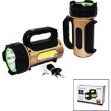 10W - Solar - USB Şarjlı 2ın1 El Feneri Renkli Fonksiyonel Smd LED (4887) - 0,5