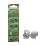 10x AG9 (LR45, LR936, 394) 1.5V - Poundmax alkalin düğme piller | 1x 10'lu paket